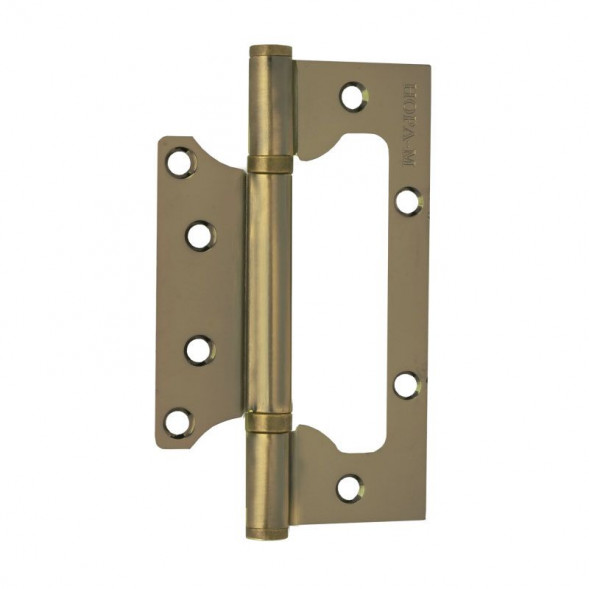 Петля накладная унив. 800-5&quot; FНР АВ (стар.бронз.) без колп. (125*75*2,5)  &quot;Нора-М&quot;