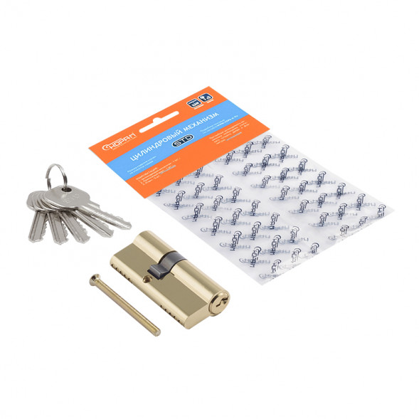 Цилиндр.мех-м ЕСО AL Л-90 (латунь) (55-35)  &quot;Нора-М&quot;