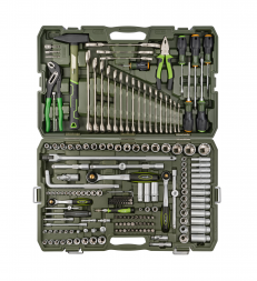 620880 Набор головок 1/4", 3/8", 1/2" с инструментом, 200 предметов