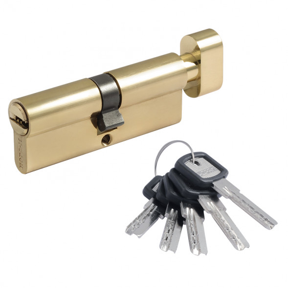 Цилиндр.мех-м ЛПУВ-90 (латунь) (45-45)  "Нора-М"