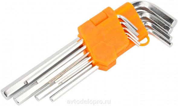30341 Набор Г-обр.шестигр. 10ч. удлиненных (1,5-12мм)  АвтоДело