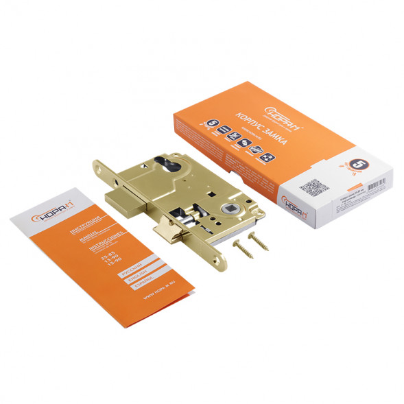 Корпус замка 25-85мм (золото) под цилиндр &quot;Нора-М&quot;