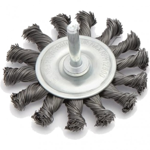 272100 Щетка для дрели крученая плоская 100мм (36шт)