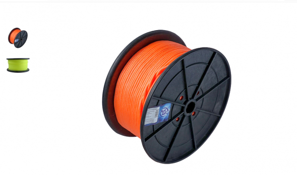 Шнур ПП пл. 8мм 16пр.серд. НЕОНОВЫЙ (200м)