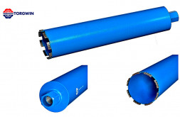 Алмазная коронка (мокр) 112*450 ВТ24*3.8*10*10T TORGWIN