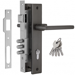 Замок врез. N108-85 M (графит) Нора-М