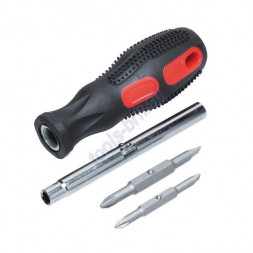 Отвертка переставная с двухсторонними насадками 4 предм. (232-В) (12шт)