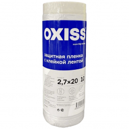 Пленка защитная строительная с клейкой лентой OXISS 2,7*20м
