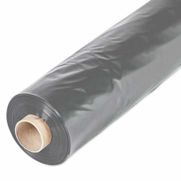 Пленка п/э серая строительная втор 60мкм п/рукав 3м (100 мп)