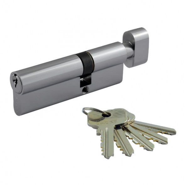 Цилиндр.мех-м Люкс I ЛВ-90 (хром) (55-35в)  "Нора-М"