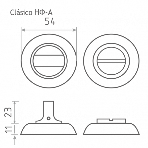 Накладка под фиксатор НФ-А (мат.хром)  &quot;Нора-М&quot;