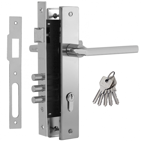 Замок врез. N108-85 M (хром) Нора-М