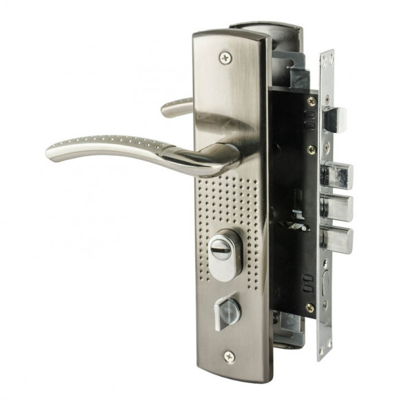 Замок врез. N200 (96)-68мм Правый (мат.никель) &quot;Нора-М&quot;