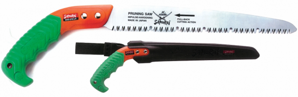 Пила самоочищ/прям.полотно L=300мм/4мм в чехле, с поясным крепл.SAMURAI