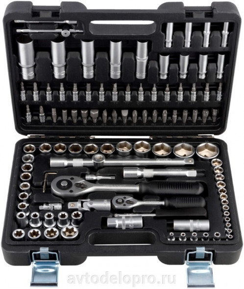 51108 Набор головок торц. и вставок 108пр.1/2"1/4" DR ТЕХНИК