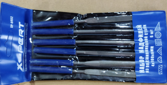 Набор надфилей 4*160 из 6шт. (маленький)  X-PERT XP-0052 (MX11601)