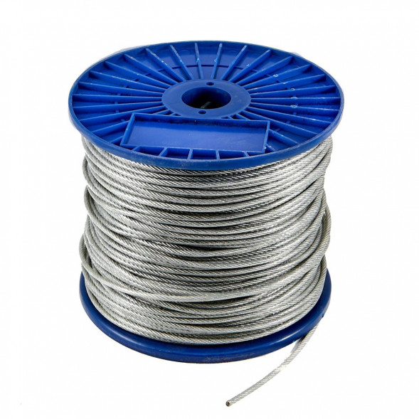 Трос стальной DIN 3055 2,5мм оцинк (200м) КНР