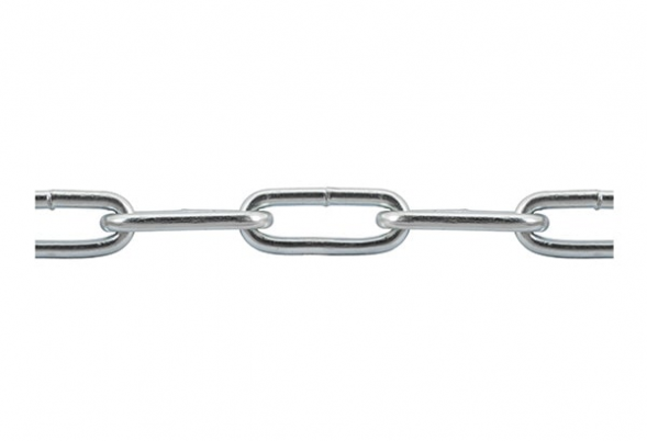 Цепь длиннозвенная DIN 763 10мм оцинк. (10м)