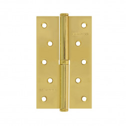 Петля сталь 750-5" (латун.покр.)правая (125*75*2,5) №2  "Нора-М"