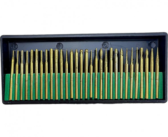 Набор алмазных шарошек по металлу "Практик"/СЕБ 30шт.