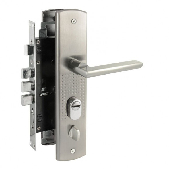 Замок врез. N200 (108)-68 Л (мат.никель)  &quot;Нора-М&quot;