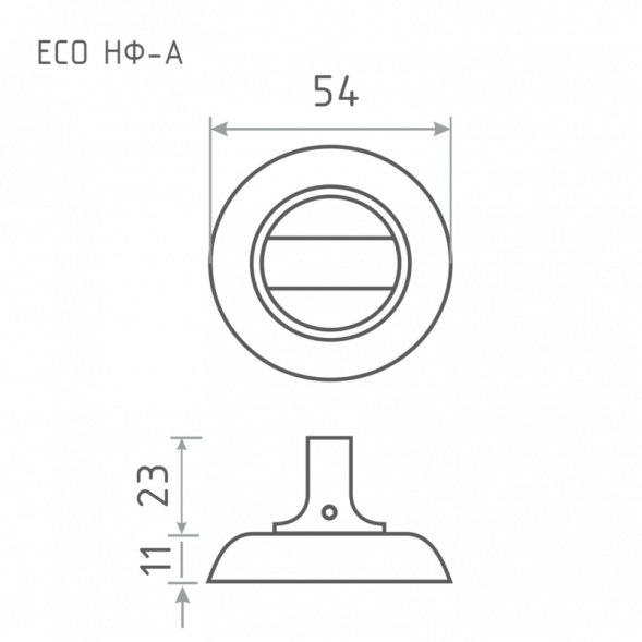 Накладка под фиксатор ECO НФ-А (ст.бронза)  &quot;Нора-М&quot;