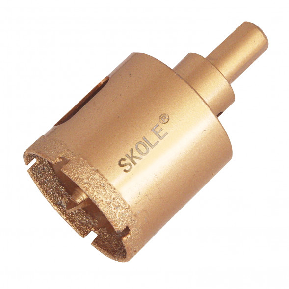 Коронка алмазная по керамограниту с центрирующим сверлом 22мм SKOLE