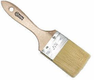 Кисть малярная плоская &quot;Аква&quot; искусственная щетина 2,5&quot; (63мм) дер.ручка (12шт) ON