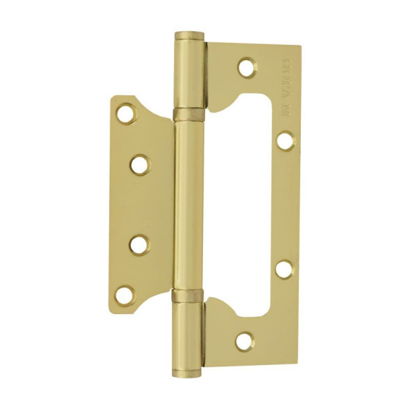 Петля накладная унив. 800-5&quot; FНР SB (мат.лат.покр.) без колп. (125*75*2,5)  &quot;Нора-М&quot;