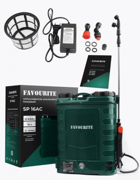 Опрыскиватель аккумуляторный 16л SP 16AC  FAVOURITE