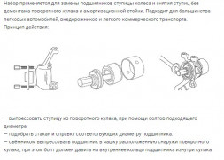 813119 Набор для запресовки/выпресовки подшипников ступицы