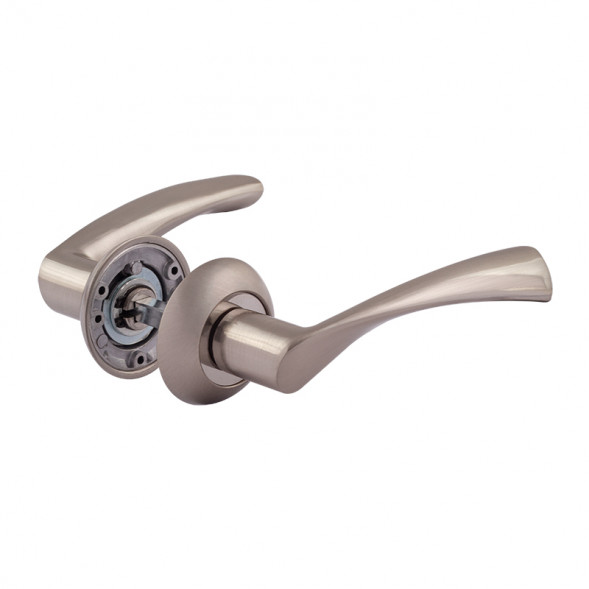 Ручка дверная AL 100А AL мат.хром "Нора-М"