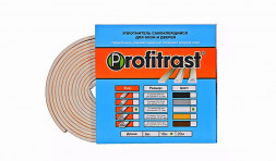 Уплотнитель для окон D-профиль 6м 14*12мм (белый) Profitrast SD-55