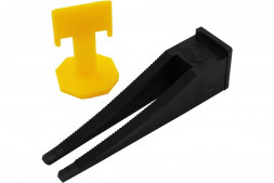 Система выравнивания плитки, Зажим 1 мм + Клин (40 шт/40 шт) ON