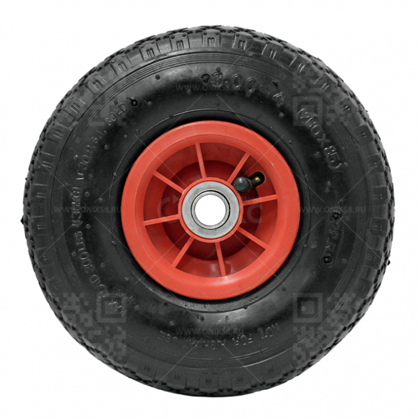 Колесо пневмо 250мм пласт сим.ступица 3,00-4 D16