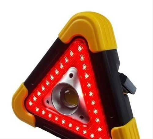 Знак аварийный светодиодный зарядка от солнца (НB-6609/HS-8018)