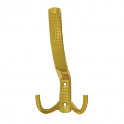 Крючок-вешалка №11 3-х рож. (золото)  &quot;Нора-М&quot;