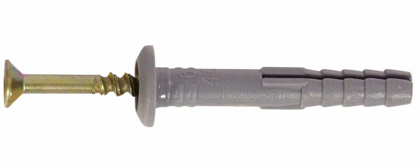 Дюбель-гвоздь SM-G 6*40 грибовидный бортиком (2000 шт.) SV PREMIUM