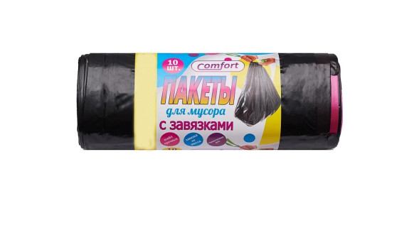 Пакет п/э для мусора с завязкой &quot;Comfort&quot; 35л (30шт)