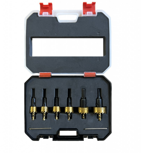 Набор цилиндрических HSS коронок SKOLE по металлу (16-18-20-22-25-30) SKOLE