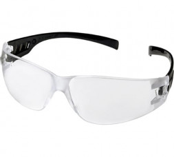Очки защитные Исток открытого типа Классик (прозрачные) с черной дужкой (40018)