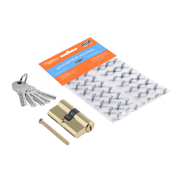 Цилиндр.мех-м STD AL ЛП-60 (золото) (30-30) &quot;Нора-М&quot;