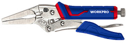 Клещи зажимные WORKPRO 250 мм (10 дюймов) CR-V с изогнутыми губками WP231074