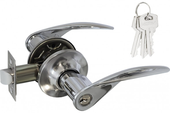 Защелка м/к (ключ/фикс.) ТТ12-01 (хром)  "Нора-М"