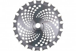 Нож для газонокосилки 40-лопастной 2-х рядный с победитом турбо 255*25,4*1,25