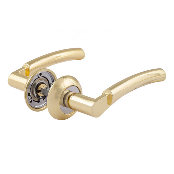 Ручка дверная AL 99А AL золото/золото &quot;Нора-М&quot;