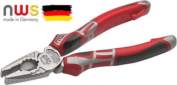 Пассатижи (плоскогубцы) NWS 165мм, CombiMax, покрытие Crom, рукоятки SoftGripp 3K
