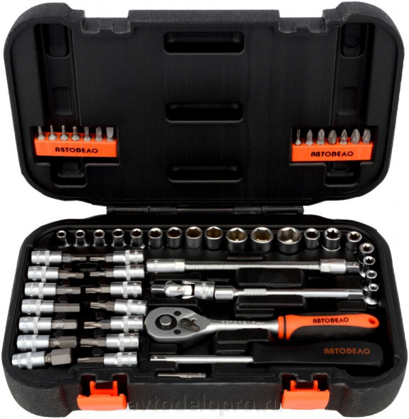 39922 Набор головок торцевых 53пр. 1/4&quot;DR  АвтоДело