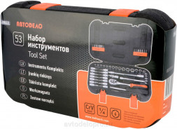 39922 Набор головок торцевых 53пр. 1/4&quot;DR  АвтоДело