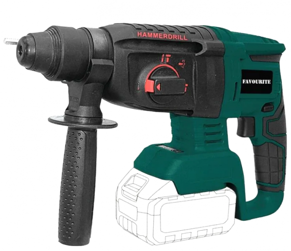 Перфоратор аккумуляторный 21В, 2/4Ач, бесщет. OBS 21 RH FAVOURITE